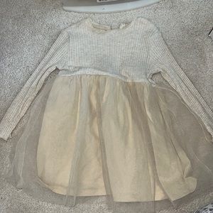 Toddler 3-4 Zara Cream Tulle dress